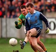 14 February 1999; Dessie Farrell of Dublin during the Church & General National Football League Division 1 match between Dublin and Leitrim at Parnell Park in Dublin. Photo by Damien Eagers/Sportsfile