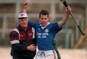 21 February 1999; Ger Hoey of St Joseph's Doora Barefield celebrates following the AIB All-Ireland Senior Club Hurling Championship Semi-Final match between St Joseph's Doora Barefield and Athenry at Semple Stadium in Thurles, Tipperary. Photo by Damien Eagers/Sportsfile