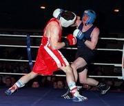 27 Feburary 1999; Francis Barrett, left, of Olympic in action against James Galvin of Moate during the first round of the IABA National Boxing Championships at the National Stadium in Dublin. Photo by Ray Lohan/Sportsfile