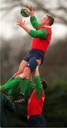 17 February 1999; Jeremy Davidson during Ireland Rugby squad training at Westmanstown in Dublin. Photo by Matt Browne/Sportsfile