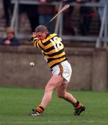 28 February 1999; Jimmy Holohan of Rathnure during the AIB All-Ireland Senior Club Hurling Championship Semi-Final match between Rathnure and Ballygalget at Parnell Park in Dublin. Photo by Matt Browne/Sportsfile