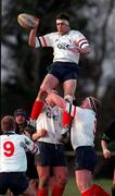 27 February 1999; Johnny Gregg of Malone during the AIB All-Ireland League Division 2 match between DLSP and Malone at Kilternan Park in Dublin. Photo by Ray McManus/Sportsfile
