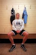 21 January 1999; Karl Donnelly with a St. Vincent's basketball jersey, and Dublin gaelic football jersey at the St. Vincent's Basketball Club in Glasnevin, Dublin. Photo by Brendan Moran/Sportsfile