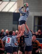27 February 1999; Hubie Kos of Blackrock College during the AIB All-Ireland League Division 1 match between Blackrock College and Buccaneers at Stradbrook Road in Blackrock, Dublin. Photo by Matt Browne/Sportsfile