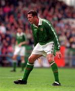 2 June 1996; Liam O'Brien of Republic of Ireland during the international friendly match between Republic of Ireland and Croatia at Lansdowne Road in Dublin. Photo by Brendan Moran/Sportsfile