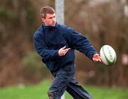 17 February 1999; Niall Woods during Ireland Rugby squad training at Westmanstown in Dublin. Photo by Matt Browne/Sportsfile