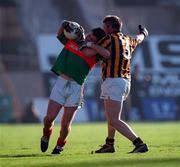 17 March 1999; Paul McGarry of Ballina Stephenites in action against Donal Murtagh of Crossmaglen Rangers during the AIB All-Ireland Senior Club Football Championship Final match between Crossmaglen Rangers and Ballina Stephenites at Croke Park in Dublin. Photo by Ray McManus/Sportsfile