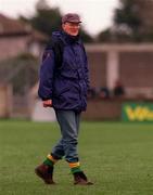 14 February 1999; Leitrim manager Peter McGinnity during the Church & General National Football League Division 1 match between Dublin and Leitrim at Parnell Park in Dublin. Photo by Brendan Moran/Sportsfile