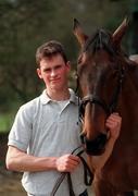 19 March 1999; Philip Carberry with BobbyJo at Ratoath Stables in Ratoath, Meath. Photo by David Maher/Sportsfile