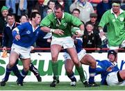 10 April 1999; Trevor Brennan, Ireland. International rugby friendly, Ireland v Italy, Lansdowne Road, Dublin. Picture credit: Matt Browne / SPORTSFILE