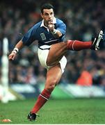 6 November 1999; Christophe Lamaison, France. 1999 Rugby World Cup, Australia v France, Millennium Stadium, Cardiff, Wales. Picture credit: Matt Browne / SPORTSFILE
