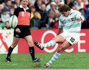 24 October 1999; Gonzalo Quesada, Argentina. 1999 Rugby World Cup, France v Argentina, Lansdowne Road, Dublin. Picture credit: Matt Browne / SPORTSFILE