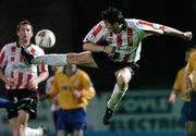 8 April 2005; Peter Hutton, Derry City. eircom League, Premier Division, Derry City v Shelbourne, Brandywell, Derry. Picture credit; David Maher / SPORTSFILE