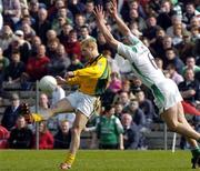 24 April 2005; Graham Geraghty, Meath, in action against Shane McDermott, Fermanagh. Allianz National Football League, Division 2 Semi-Final,  Meath v Fermanagh, St. Tighernach's Park, Clones, Co. Monaghan. Picture credit; Damien Eagers / SPORTSFILE