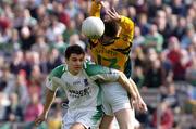 24 April 2005; Daithi Regan, Meath, in action against Ryan McCloskey, Fermanagh. Allianz National Football League, Division 2 Semi-Final,  Meath v Fermanagh, St. Tighernach's Park, Clones, Co. Monaghan. Picture credit; Damien Eagers / SPORTSFILE