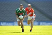 24 April 2005; David Heaney, Mayo, in action against John McEntee, Armagh. Allianz National Football League Semi-Final, Armagh v Mayo, Croke Park, Dublin. Picture credit; Ray McManus / SPORTSFILE