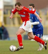 25 April 2005; Ollie Cahill, Shelbourne. Setanta Cup, Group 2, Portadown v Shelbourne, Shamrock Park, Portadown, Co. Armagh. Picture credit; David Maher / SPORTSFILE