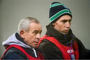 8 January 2014; Pete McGrath, Fermanagh manager, left, and his assistant Raymond Johnston. Power NI Dr. McKenna Cup Section B Round 1. Fermanagh v St Mary's, Brewster Park, Enniskillen, Co. Fermanagh. Picture credit: Oliver McVeigh / SPORTSFILE