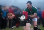 12 January 2014; Ross Donovan, IT Sligo, in action against Cathal Freeman, Mayo. FBD League, Section A, Round 2, Mayo v IT Sligo, Connacht GAA centre of excellence, Ballyhaunis, Co. Mayo. Picture credit: David Maher / SPORTSFILE