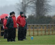 12 January 2014;  Mayo manager James Horan, far right, watches on during the game. FBD League, Section A, Round 2, Mayo v IT Sligo, Connacht GAA centre of excellence, Ballyhaunis, Co. Mayo. Picture credit: David Maher / SPORTSFILE