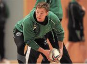 13 January 2014; Connacht's Kieran Marmion in action during squad training ahead of their Heineken Cup 2013/14, Pool 3, Round 6, game against Saracens on Saturday. Connacht Rugby Squad Training, Kingfisher Gym, Galway. Picture credit: Ramsey Cardy / SPORTSFILE