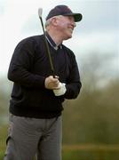 28 April 2005; Fachtna Murphy, Assistant Commissioner of An Garda Siochana, plays from the 6th tee during the Bridewell Garda Golf Classic, in aid of the Capuchin Day Centre. The Day Centre, which operates from the back of the Capuchin Friary in Church St., Dublin 7, provides up to 300 hot meals a day, food parcels, and other services for homeless and needy people six days of the week, completely free of charge. St. Margarets Golf and Country Club, Dublin. Picture credit; Damien Eagers / SPORTSFILE