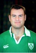 6 November 2000; Jeremy Davidson, Ireland. Ireland Rugby Squad Portraits. Picture credit: Brendan Moran / SPORTSFILE