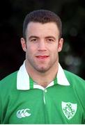 18 December 2000; Kevin Maggs, Ireland. Ireland Rugby Squad Portraits. Picture credit: Brendan Moran / SPORTSFILE