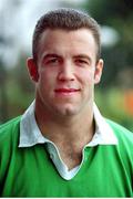 15 November 2000; Kevin Maggs, Ireland. Ireland Rugby Squad Portraits. Picture credit: Matt Browne / SPORTSFILE