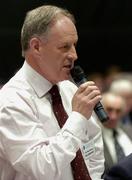 16 April 2005; Longford delegate TJ Ward speaking at the 2005 GAA Congress. Croke Park, Dublin. Picture credit; Ray McManus / SPORTSFILE