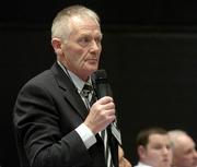 16 April 2005; Cork delegate Bob Honohan speaking at the 2005 GAA Congress. Croke Park, Dublin. Picture credit; Ray McManus / SPORTSFILE