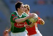 24 April 2005; Peadar Gardiner, Mayo, in action against Paddy McKeever, Armagh. Allianz National Football League Semi-Final, Armagh v Mayo, Croke Park, Dublin. Picture credit; Ray McManus / SPORTSFILE