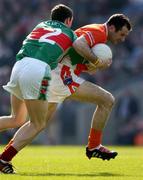 24 April 2005; Steven McDonnell, Armagh, in action against Keith Higgins, Mayo. Allianz National Football League Semi-Final, Armagh v Mayo, Croke Park, Dublin. Picture credit; Ray McManus / SPORTSFILE