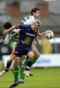 29 April 2005; Liam Kearney, Cork City, in action against Gavin McDonnell, Shamrock Rovers. eircom League, Premier Division, Shamrock Rovers v Cork City, Dalymount Park, Dublin. Picture credit; Damien Eagers / SPORTSFILE