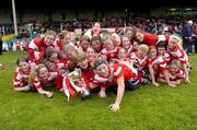 30 April 2005; The Cork team celebrate victory over Galway. Suzuki Ladies National Football League, Division 1 Final, Cork v Galway, Gaelic Grounds, Limerick. Picture credit; Ray McManus / SPORTSFILE