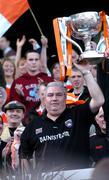 1 May 2005; Joe Kernan, Armagh manager, lifts the National League Division 1 Cup. Allianz National Football League, Division 1 Final, Armagh v Wexford, Croke Park, Dublin. Picture credit; David Maher / SPORTSFILE