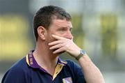 1 May 2005; A disappointed Pat Roe, Wexford manager, at the end of the game after defeat to Armagh. Allianz National Football League, Division 1 Final, Armagh v Wexford, Croke Park, Dublin. Picture credit; David Maher / SPORTSFILE