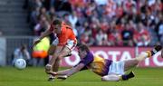 1 May 2005; John McEntee, Armagh, in action against David Murphy, Wexford. Allianz National Football League, Division 1 Final, Armagh v Wexford, Croke Park, Dublin. Picture credit; Brendan Moran / SPORTSFILE