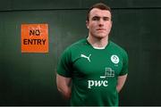 15 January 2014; Ireland's Peter Dooley after a press conference ahead of their opening U20 Six Nations Rugby Championship match against Scotland on Friday the 31st of January. Ireland U20 Squad Press Conference, Sandymount Hotel, Herbert Road, Dublin. Picture credit: David Maher / SPORTSFILE