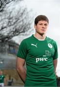 15 January 2014; Ireland's Jack O'Donoghue after a press conference ahead of their opening U20 Six Nations Rugby Championship match against Scotland on Friday the 31st of January. Ireland U20 Squad Press Conference, Sandymount Hotel, Herbert Road, Dublin. Picture credit: David Maher / SPORTSFILE