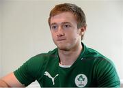 15 January 2014; Ireland's David Busby during a press conference ahead of their opening U20 Six Nations Rugby Championship match against Scotland on Friday the 31st of January. Ireland U20 Squad Press Conference, Sandymount Hotel, Herbert Road, Dublin. Picture credit: David Maher / SPORTSFILE