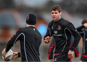 16 January 2014; Ulster's Johann Muller in action during squad training ahead of their Heineken Cup 2013/14, Pool 5, Round 6, match against Leicester Tigers on Saturday. Ulster Rugby Squad Training, Pirrie Park, Belfast, Co. Antrim. Picture credit: Oliver McVeigh / SPORTSFILE