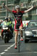 27 June 2004; David O'Loughlin, totalcycling.com, on his way to victory in the Senior Men's Road Race. National Road Race Cycling Championships, Sligo. Picture credit; Gerry McManus / SPORTSFILE