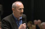 16 April 2005; Peter Mossey, Scotland delegate, speaking at the 2005 GAA Congress. Croke Park, Dublin. Picture credit; Ray McManus / SPORTSFILE