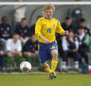 28 April 2005; Hector Maravilla, Sweden. U16 Friendly International, Republic of Ireland U16 v Sweden U16, Whitehall, Dublin. Picture credit; Brian Lawless / SPORTSFILE