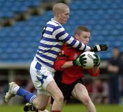 2 May 2005; David O'Connell, St. Mary's College, in action against Shane O'Neill, Knockbeg College. All-Ireland Colleges Senior 'A' Football Final, St. Mary's College v Knockbeg College, Semple Stadium, Thurles, Co. Tipperary. Picture credit; Ray McManus / SPORTSFILE