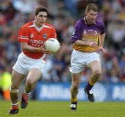 1 May 2005; Brian Mallon, Armagh, in action against Pat Forde, Wexford. Allianz National Football League, Division 1 Final, Armagh v Wexford, Croke Park, Dublin. Picture credit; Brendan Moran / SPORTSFILE