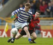 2 May 2005; David Conway, Knockbeg College, in action against Keith Sheridan, St Mary's College. All-Ireland Colleges Senior 'A' Football Final, St. Mary's College v Knockbeg College, Semple Stadium, Thurles, Co. Tipperary. Picture credit; Brendan Moran / SPORTSFILE