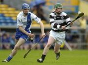 2 May 2005; Martin Nolan, St Kieran's, in action against James McInerney, St. Flannan's. All-Ireland Colleges Senior 'A' Hurling Final, St. Flannan's v St. Kieran's, Semple Stadium, Thurles, Co. Tipperary. Picture credit; Brendan Moran / SPORTSFILE