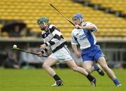 2 May 2005; Martin Nolan, St Kieran's, in action against James McInerney, St. Flannan's. All-Ireland Colleges Senior 'A' Hurling Final, St. Flannan's v St. Kieran's, Semple Stadium, Thurles, Co. Tipperary. Picture credit; Brendan Moran / SPORTSFILE